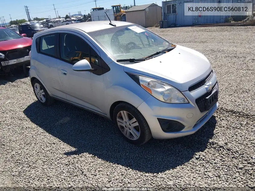 2014 Chevrolet Spark 1Lt Auto VIN: KL8CD6S90EC560812 Lot: 45618357