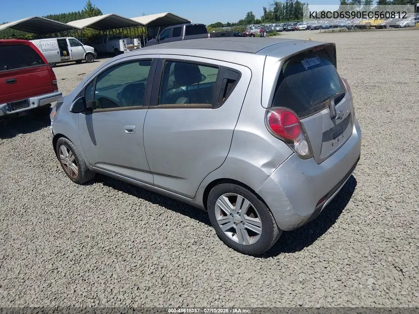 2014 Chevrolet Spark 1Lt Auto VIN: KL8CD6S90EC560812 Lot: 45618357