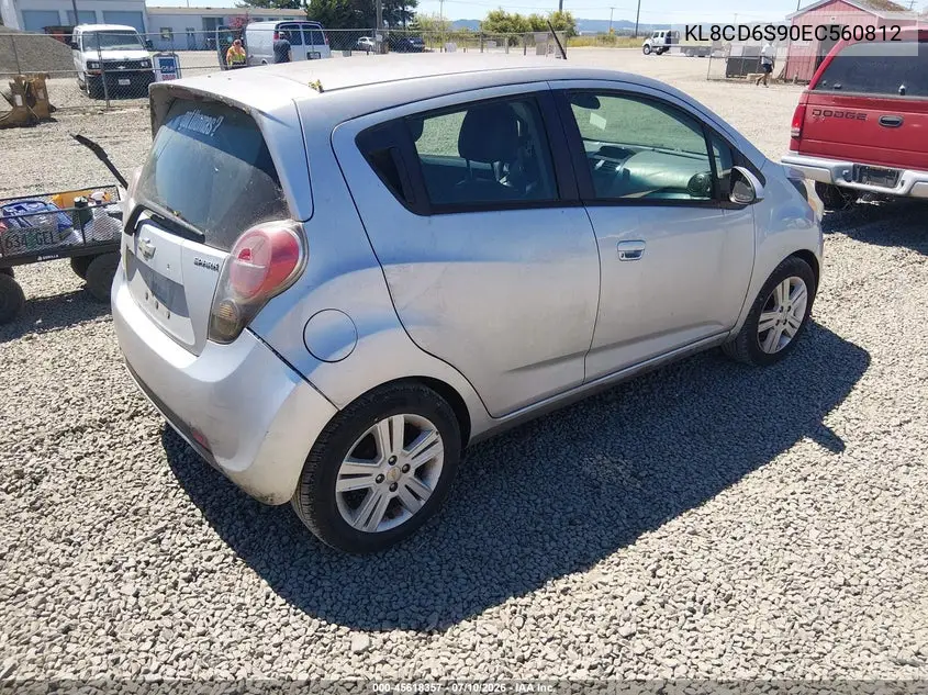 2014 Chevrolet Spark 1Lt Auto VIN: KL8CD6S90EC560812 Lot: 45618357