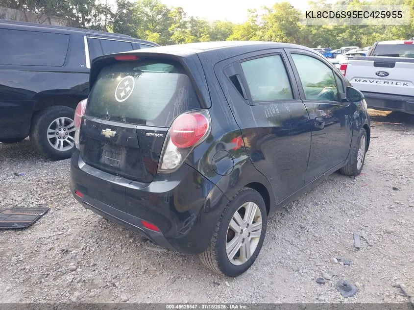 2014 Chevrolet Spark 1Lt Auto VIN: KL8CD6S95EC425955 Lot: 45625547