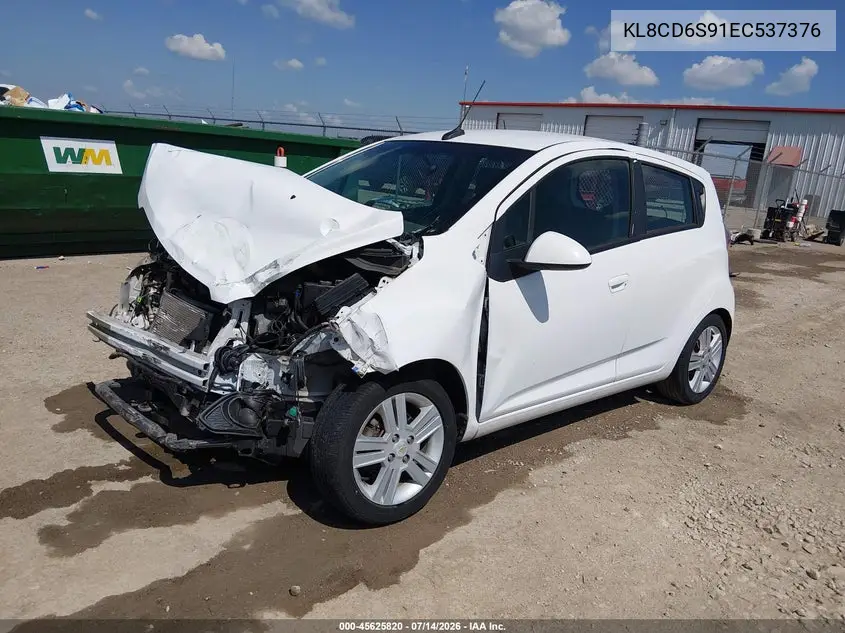 2014 Chevrolet Spark 1Lt Auto VIN: KL8CD6S91EC537376 Lot: 45625820
