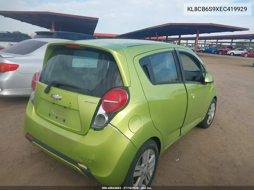 2014 Chevrolet Spark Ls Auto VIN: KL8CB6S9XEC419929 Lot: 45644683