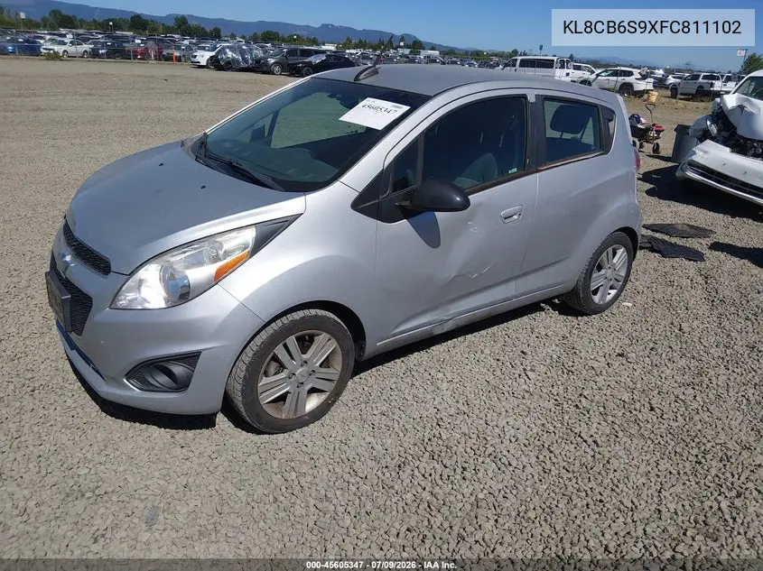 2015 Chevrolet Spark Ls Cvt VIN: KL8CB6S9XFC811102 Lot: 45605347