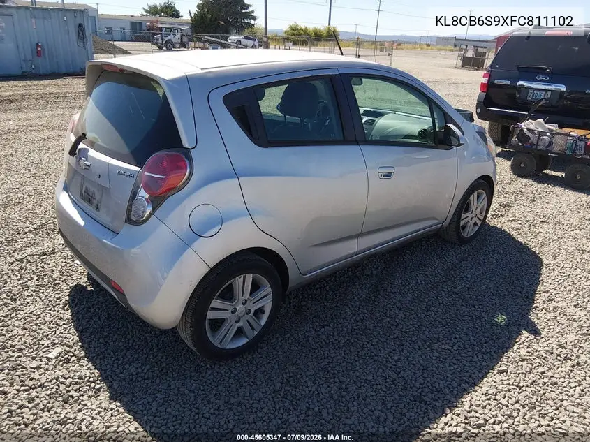 2015 Chevrolet Spark Ls Cvt VIN: KL8CB6S9XFC811102 Lot: 45605347