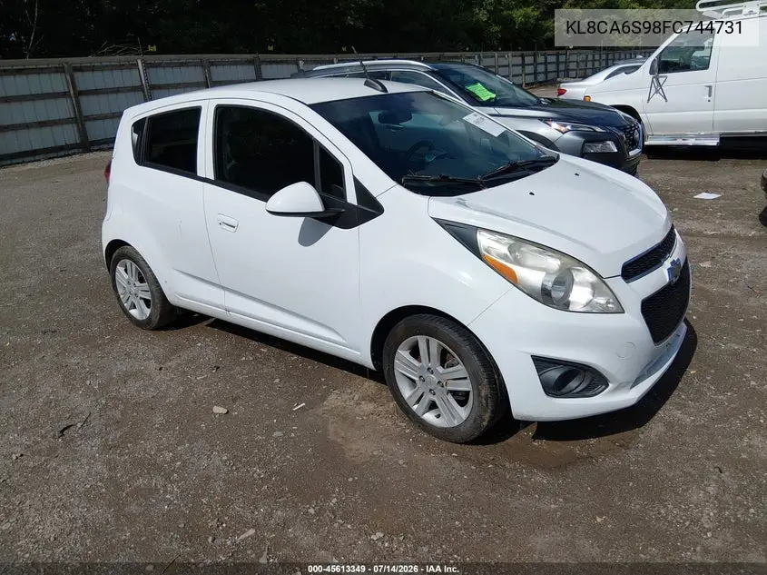 2015 Chevrolet Spark Ls Manual VIN: KL8CA6S98FC744731 Lot: 45613349