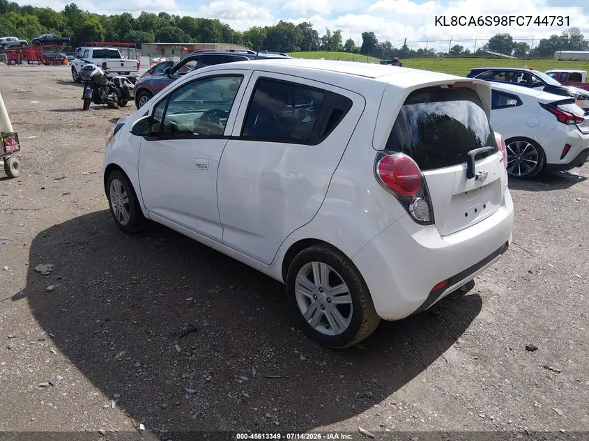 2015 Chevrolet Spark Ls Manual VIN: KL8CA6S98FC744731 Lot: 45613349