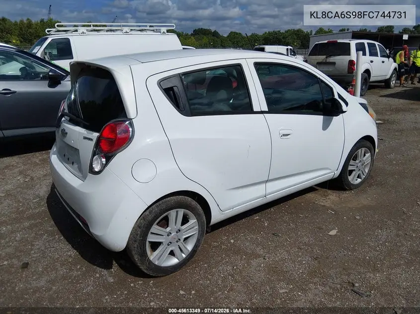 2015 Chevrolet Spark Ls Manual VIN: KL8CA6S98FC744731 Lot: 45613349
