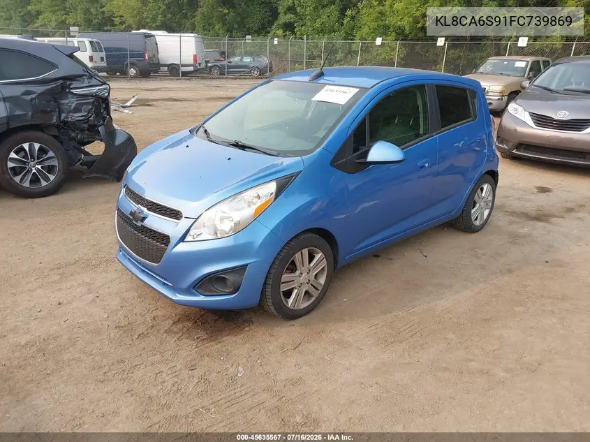 2015 Chevrolet Spark Ls Manual VIN: KL8CA6S91FC739869 Lot: 45635567