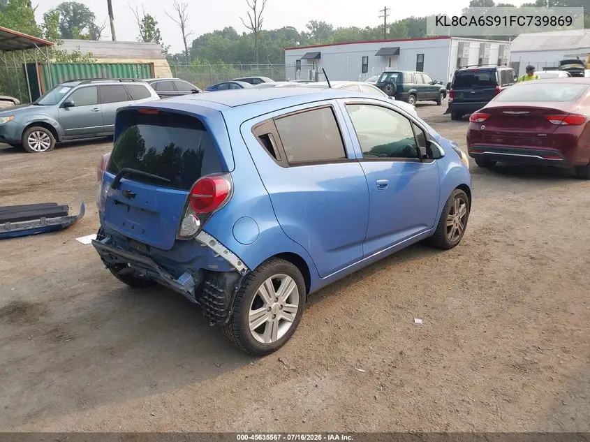 2015 Chevrolet Spark Ls Manual VIN: KL8CA6S91FC739869 Lot: 45635567