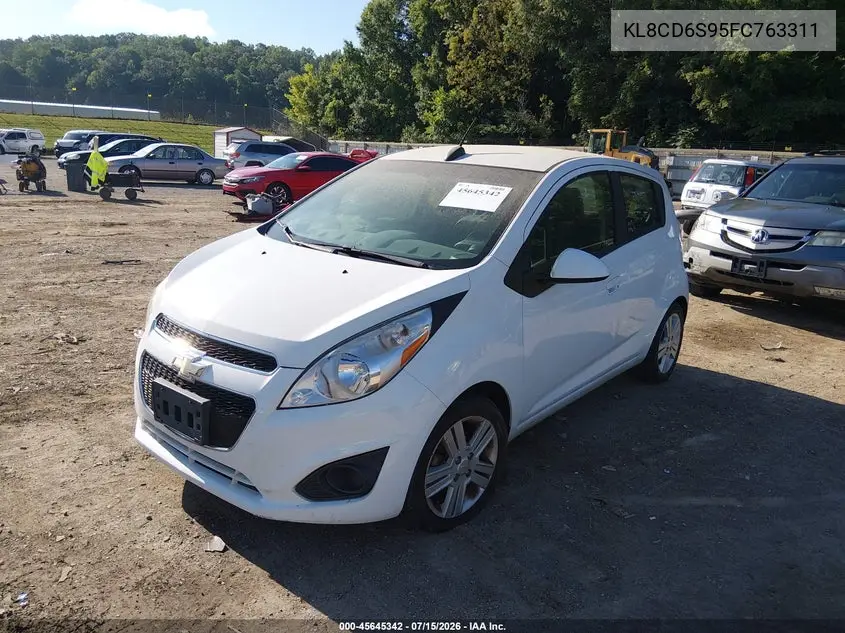 2015 Chevrolet Spark 1Lt Cvt VIN: KL8CD6S95FC763311 Lot: 45645342