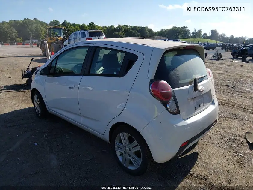 2015 Chevrolet Spark 1Lt Cvt VIN: KL8CD6S95FC763311 Lot: 45645342