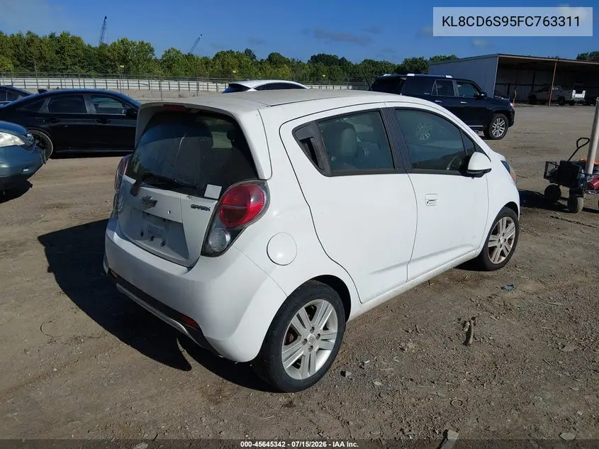 2015 Chevrolet Spark 1Lt Cvt VIN: KL8CD6S95FC763311 Lot: 45645342