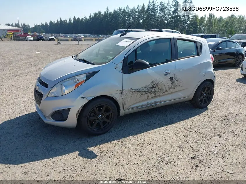2015 Chevrolet Spark 1Lt Cvt VIN: KL8CD6S99FC723538 Lot: 45689898