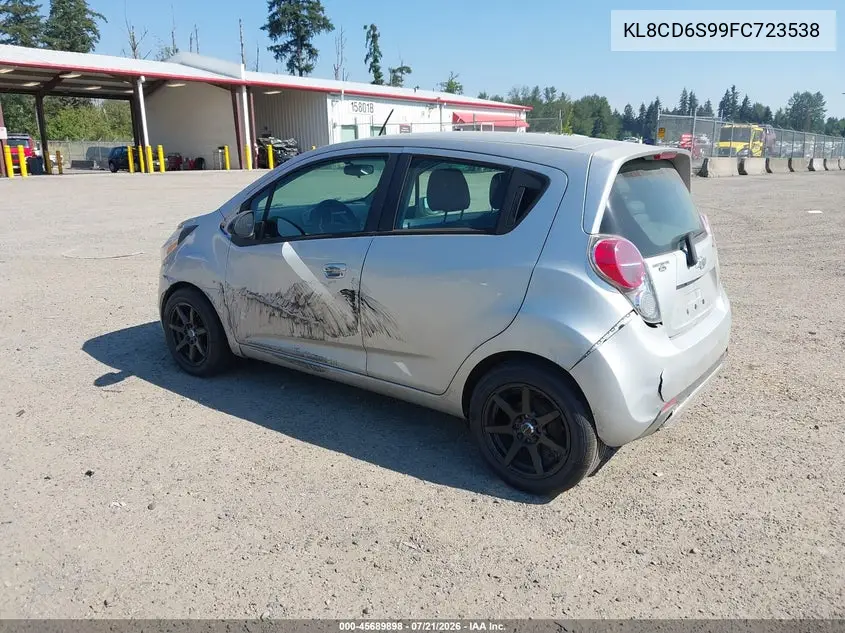 2015 Chevrolet Spark 1Lt Cvt VIN: KL8CD6S99FC723538 Lot: 45689898