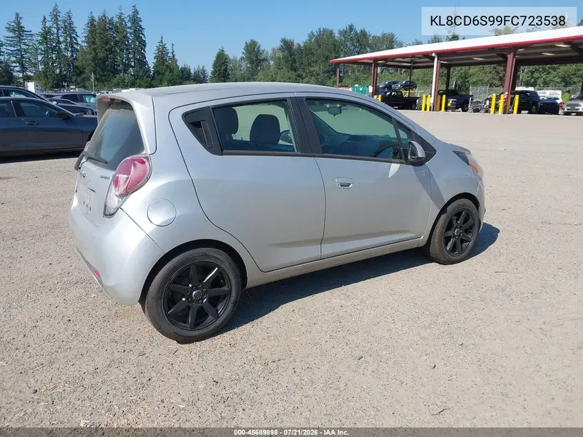 2015 Chevrolet Spark 1Lt Cvt VIN: KL8CD6S99FC723538 Lot: 45689898