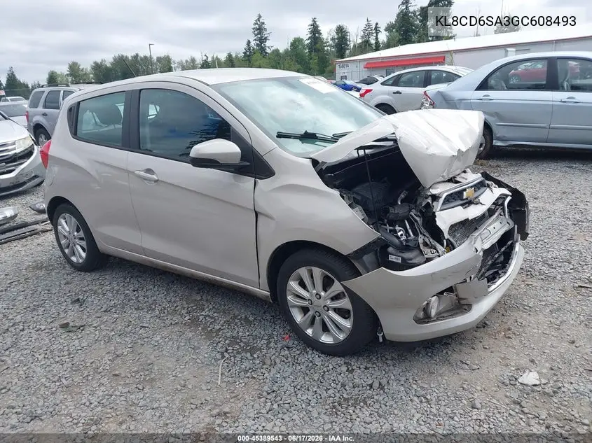 2016 Chevrolet Spark 1Lt Cvt VIN: KL8CD6SA3GC608493 Lot: 45389543