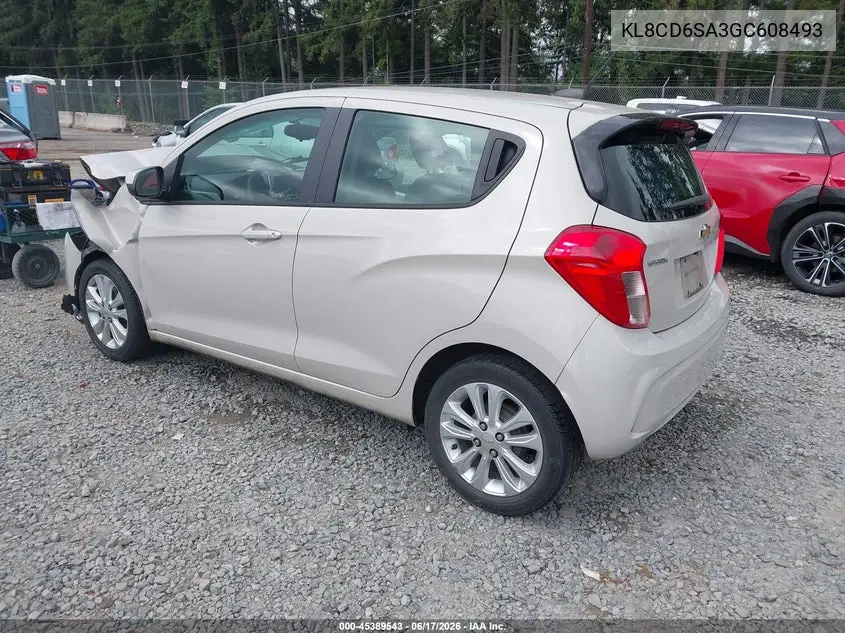 2016 Chevrolet Spark 1Lt Cvt VIN: KL8CD6SA3GC608493 Lot: 45389543