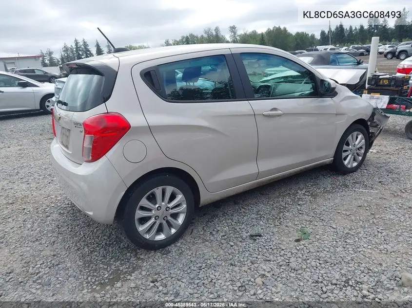 2016 Chevrolet Spark 1Lt Cvt VIN: KL8CD6SA3GC608493 Lot: 45389543