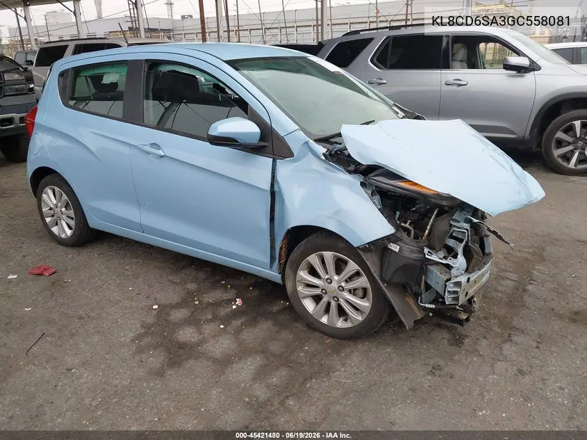 2016 Chevrolet Spark 1Lt Cvt VIN: KL8CD6SA3GC558081 Lot: 45421480
