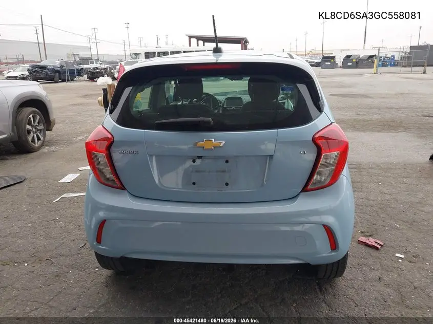 2016 Chevrolet Spark 1Lt Cvt VIN: KL8CD6SA3GC558081 Lot: 45421480