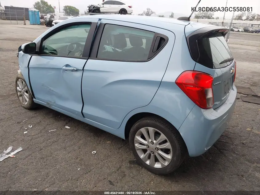 2016 Chevrolet Spark 1Lt Cvt VIN: KL8CD6SA3GC558081 Lot: 45421480