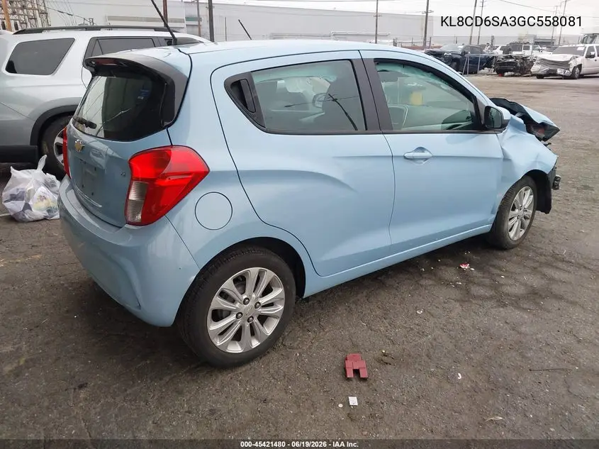 2016 Chevrolet Spark 1Lt Cvt VIN: KL8CD6SA3GC558081 Lot: 45421480