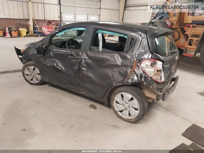 2016 Chevrolet Spark Ls Cvt VIN: KL8CB6SA8GC559734 Lot: 45525952