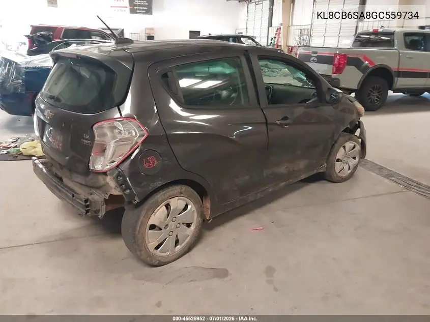 2016 Chevrolet Spark Ls Cvt VIN: KL8CB6SA8GC559734 Lot: 45525952