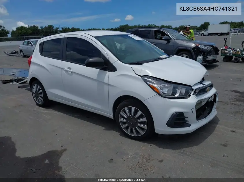 2017 Chevrolet Spark Ls Cvt VIN: KL8CB6SA4HC741321 Lot: 45219388