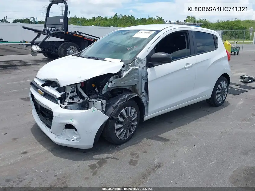 2017 Chevrolet Spark Ls Cvt VIN: KL8CB6SA4HC741321 Lot: 45219388