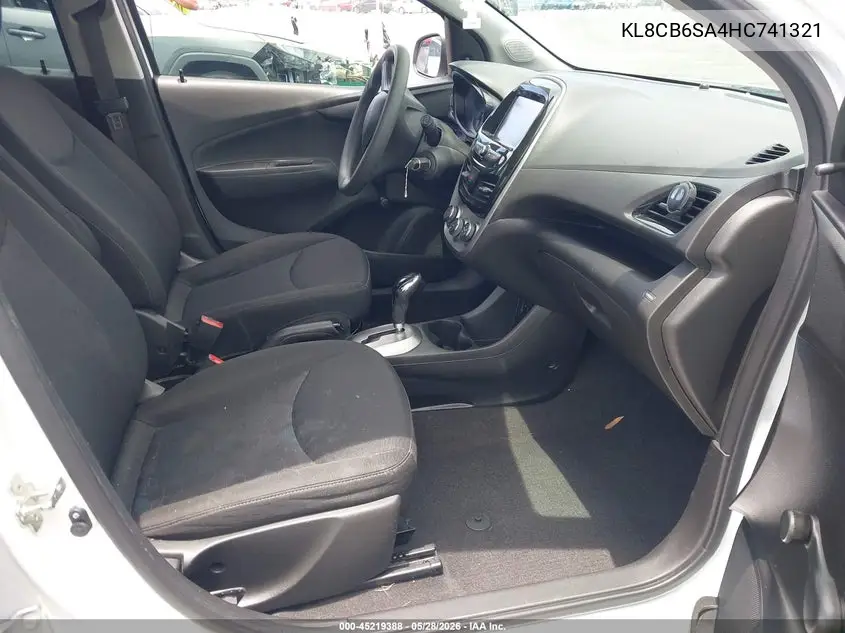 2017 Chevrolet Spark Ls Cvt VIN: KL8CB6SA4HC741321 Lot: 45219388
