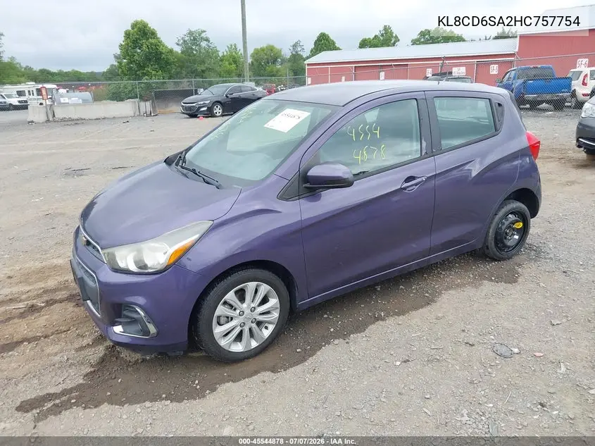 2017 Chevrolet Spark 1Lt Cvt VIN: KL8CD6SA2HC757754 Lot: 45544878