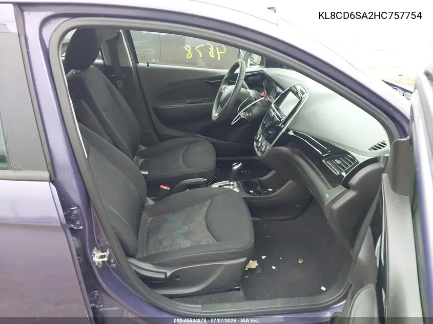 2017 Chevrolet Spark 1Lt Cvt VIN: KL8CD6SA2HC757754 Lot: 45544878