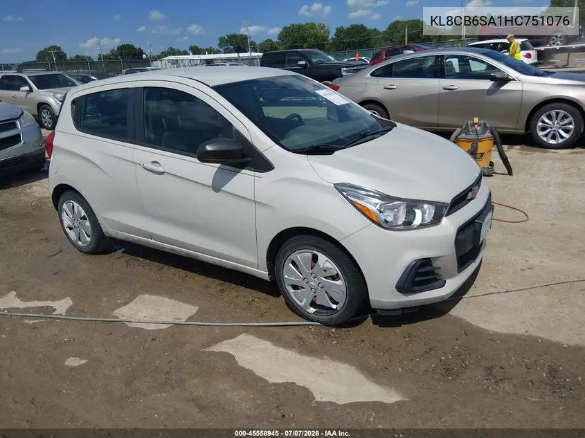 2017 Chevrolet Spark Ls Cvt VIN: KL8CB6SA1HC751076 Lot: 45558945