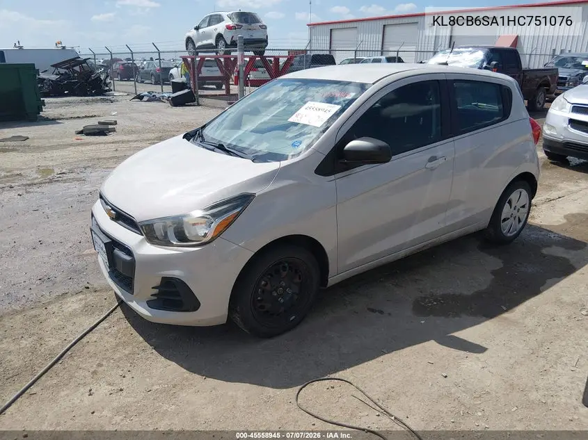 2017 Chevrolet Spark Ls Cvt VIN: KL8CB6SA1HC751076 Lot: 45558945