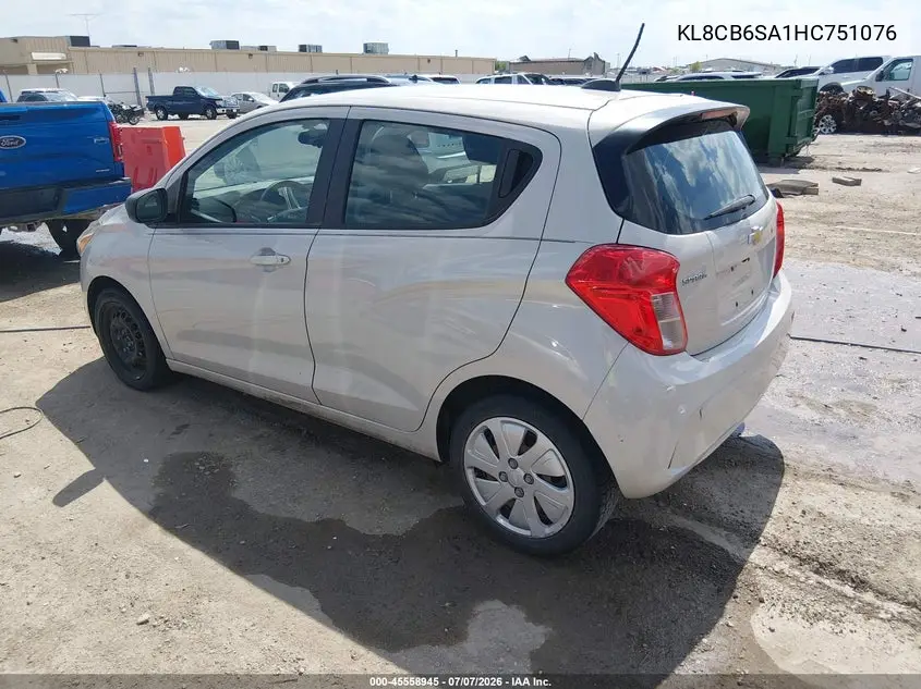 2017 Chevrolet Spark Ls Cvt VIN: KL8CB6SA1HC751076 Lot: 45558945