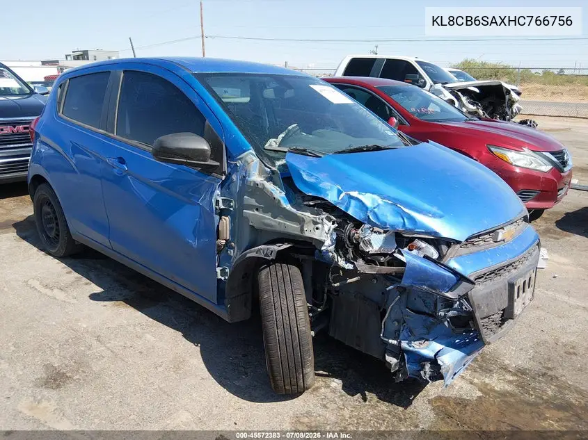 2017 Chevrolet Spark Ls Cvt VIN: KL8CB6SAXHC766756 Lot: 45572383