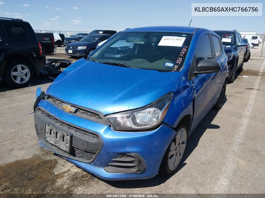 2017 Chevrolet Spark Ls Cvt VIN: KL8CB6SAXHC766756 Lot: 45572383