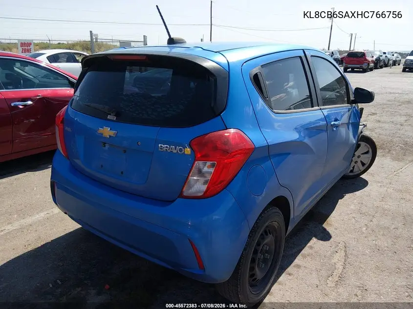 2017 Chevrolet Spark Ls Cvt VIN: KL8CB6SAXHC766756 Lot: 45572383