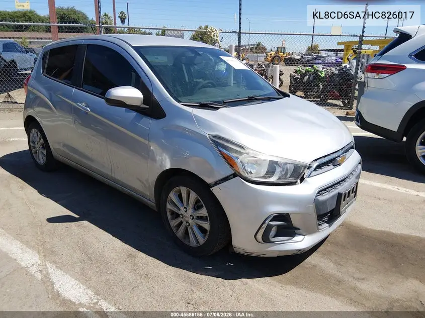 2017 Chevrolet Spark 1Lt Cvt VIN: KL8CD6SA7HC826017 Lot: 45586156