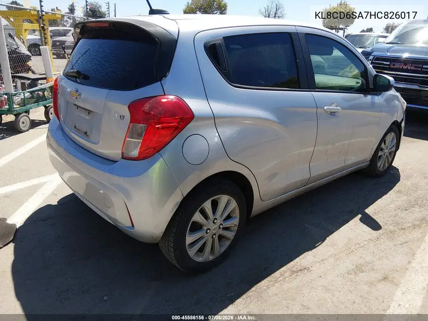 2017 Chevrolet Spark 1Lt Cvt VIN: KL8CD6SA7HC826017 Lot: 45586156