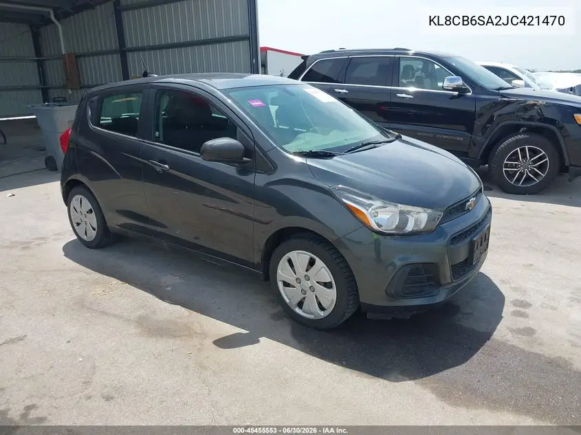 2018 Chevrolet Spark Ls Cvt VIN: KL8CB6SA2JC421470 Lot: 45455553