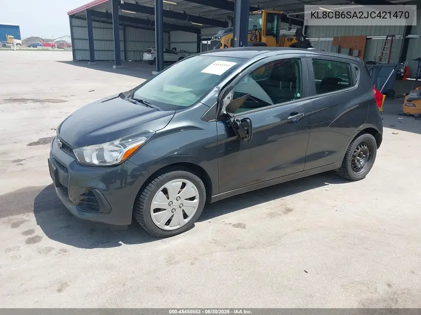 2018 Chevrolet Spark Ls Cvt VIN: KL8CB6SA2JC421470 Lot: 45455553