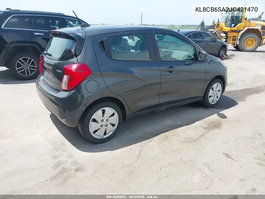 2018 Chevrolet Spark Ls Cvt VIN: KL8CB6SA2JC421470 Lot: 45455553