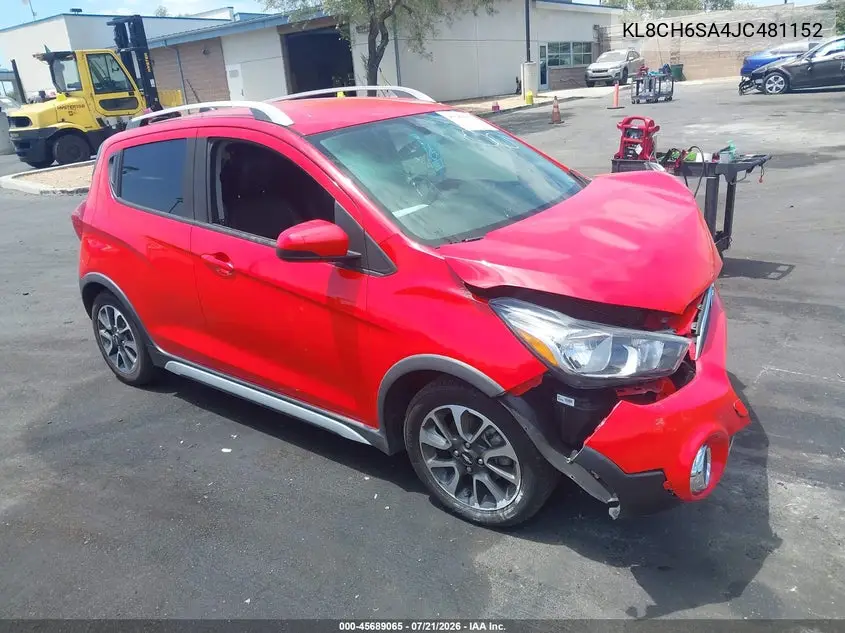 2018 Chevrolet Spark Activ VIN: KL8CH6SA4JC481152 Lot: 45689065