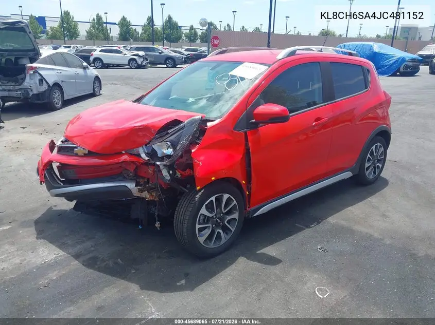 2018 Chevrolet Spark Activ VIN: KL8CH6SA4JC481152 Lot: 45689065