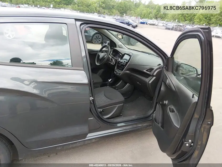 2019 Chevrolet Spark Ls Cvt VIN: KL8CB6SA8KC796975 Lot: 45240613