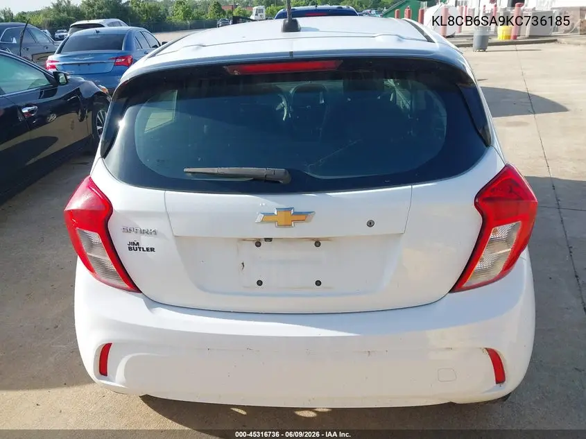 2019 Chevrolet Spark Ls Cvt VIN: KL8CB6SA9KC736185 Lot: 45316736