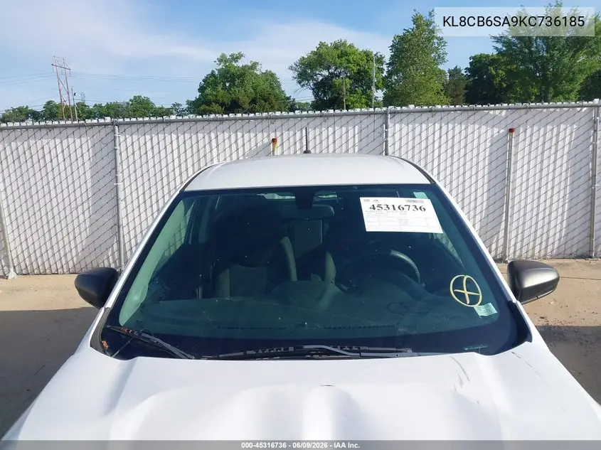 2019 Chevrolet Spark Ls Cvt VIN: KL8CB6SA9KC736185 Lot: 45316736