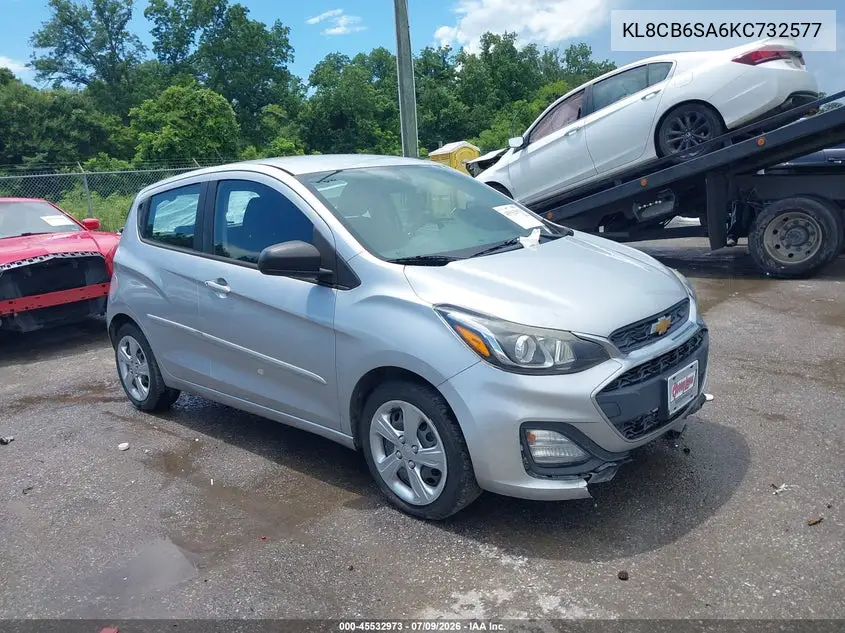 2019 Chevrolet Spark Ls Cvt VIN: KL8CB6SA6KC732577 Lot: 45532973